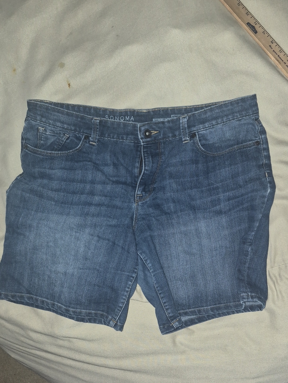 Sonoma Women's Dark Blue Denim Shorts